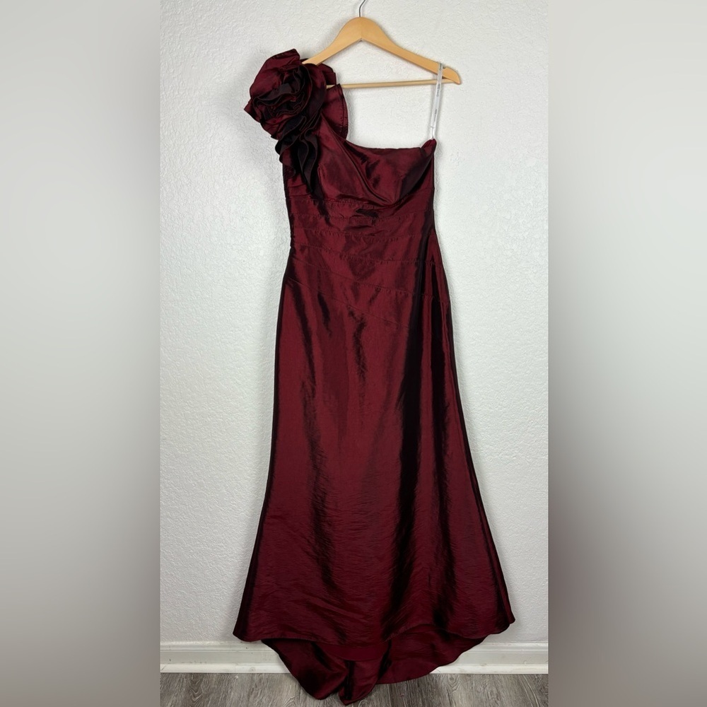 Cameron Blake Formal Dress Maroon Burgundy Womens 6 Elegant Dark Romantic FALL